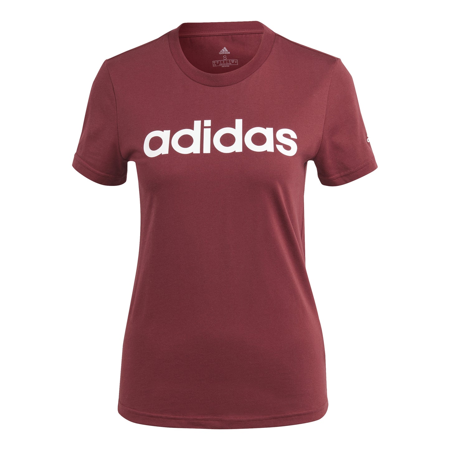adidas Linear Maglietta Donna - rosso, bianco
