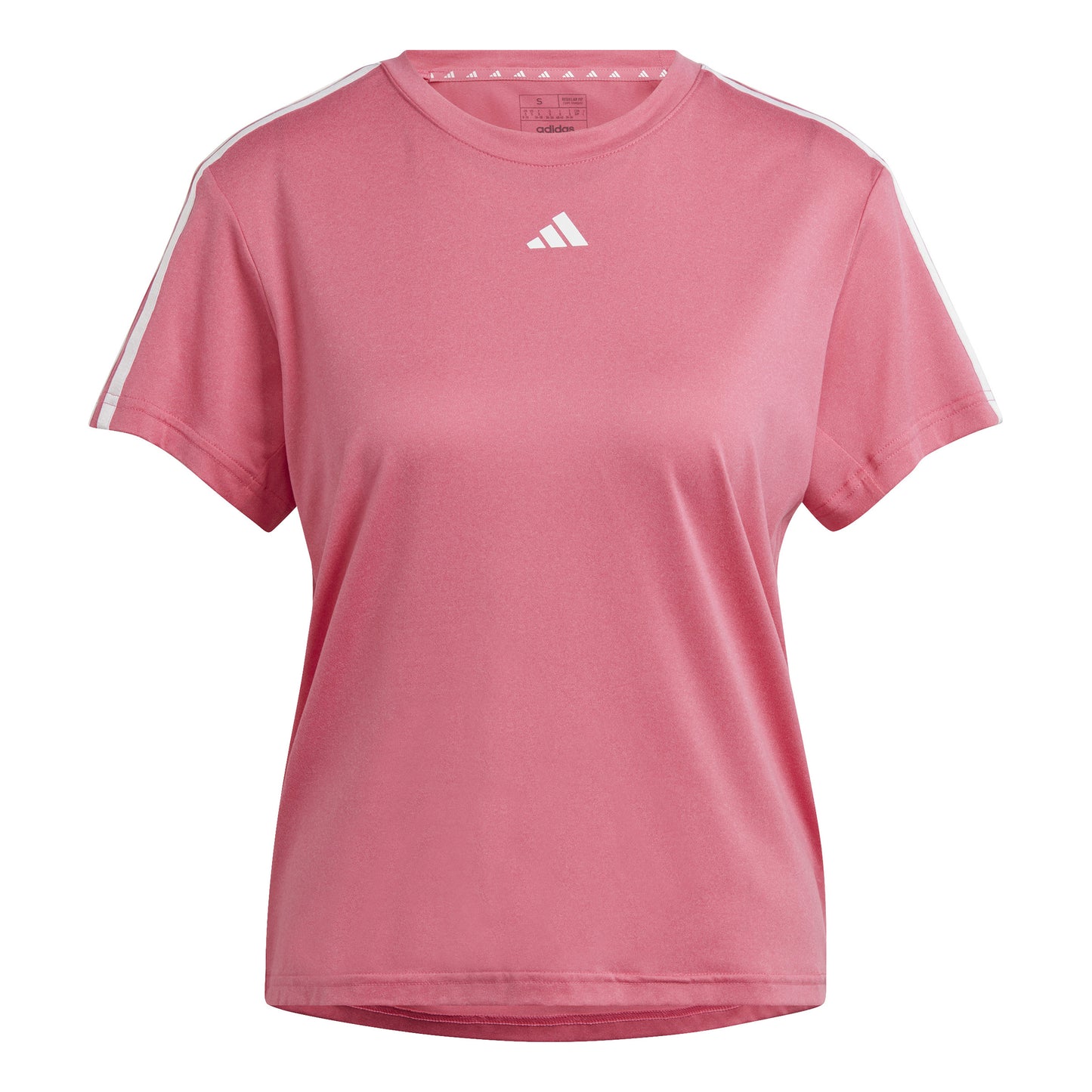adidas Essentials 3 Stripes Maglietta Donna - rosa, bianco