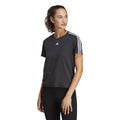Training Essential 3Stripes Maglietta Donna-Nero,Bianco