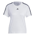 Essentials 3 Stripes Maglietta Donna - bianco, nero