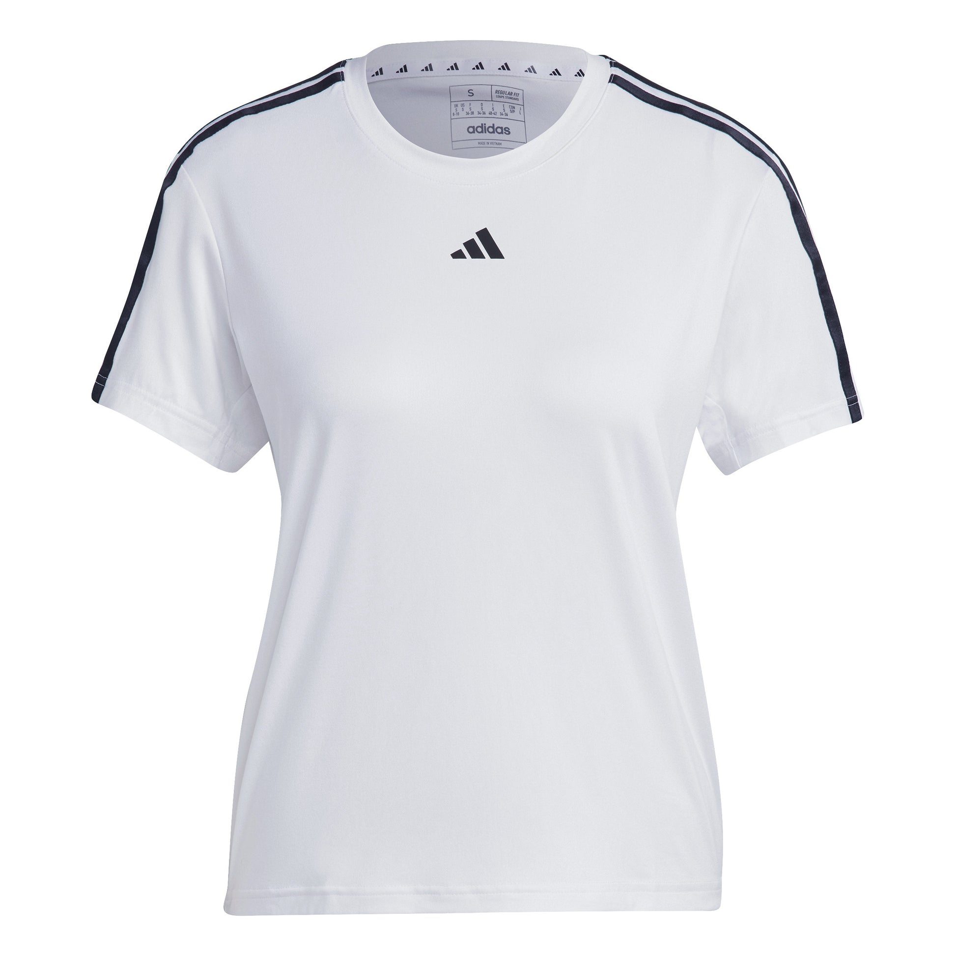 adidas Essentials 3 Stripes Maglietta Donna - bianco, nero