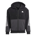 Future Icon 3 Stripes Felpa Uomini - nero, bianco