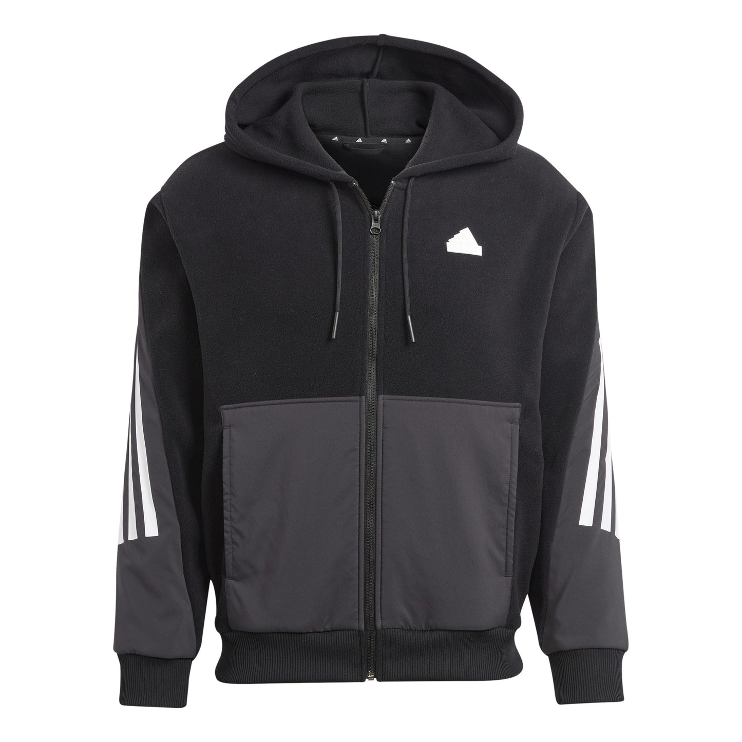 adidas Future Icon 3 Stripes Felpa Uomini - nero, bianco