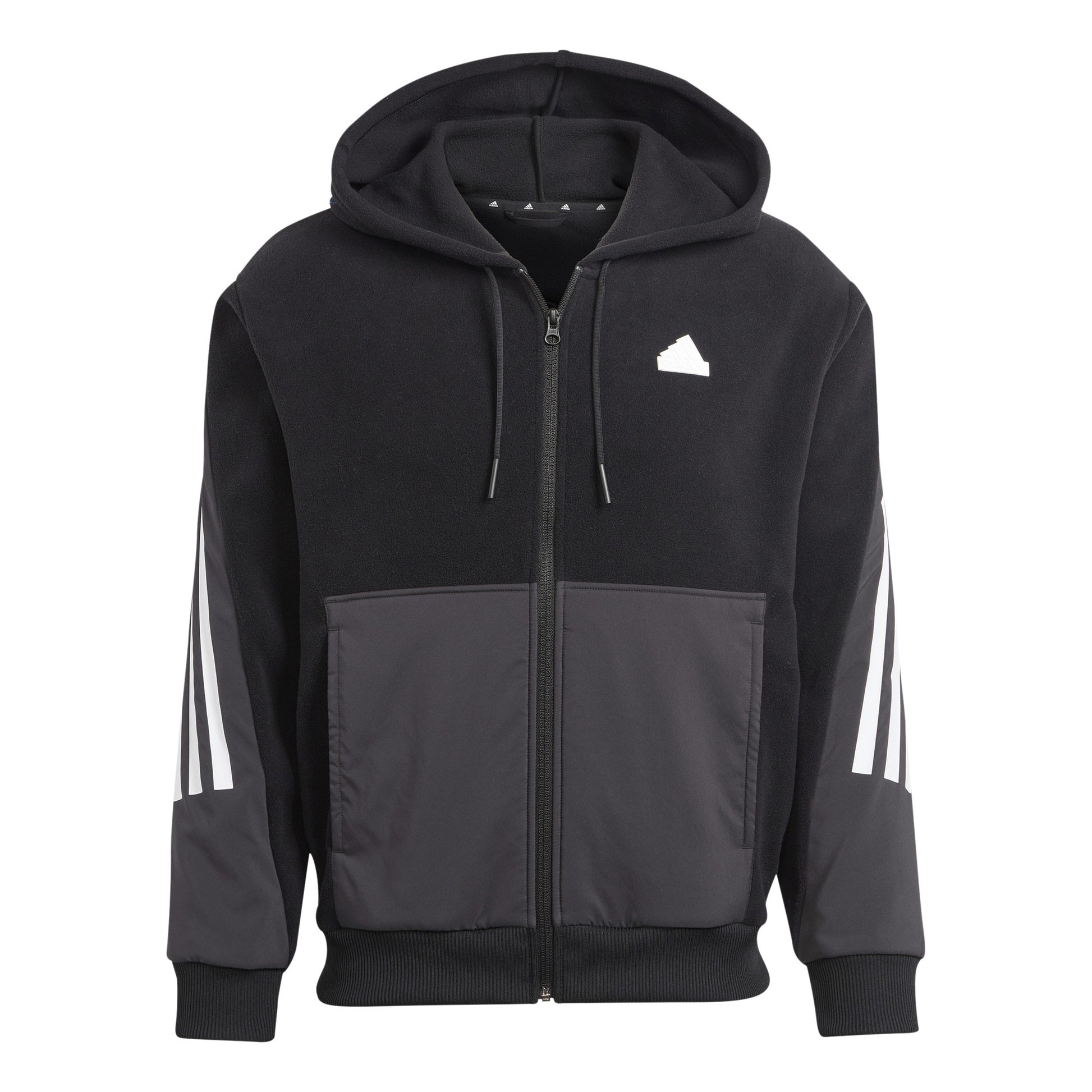 adidas Future Icon 3 Stripes Felpa Uomini - nero, bianco