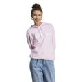 Linear French Terry Felpa con cappuccio Donna - rosa, bianco