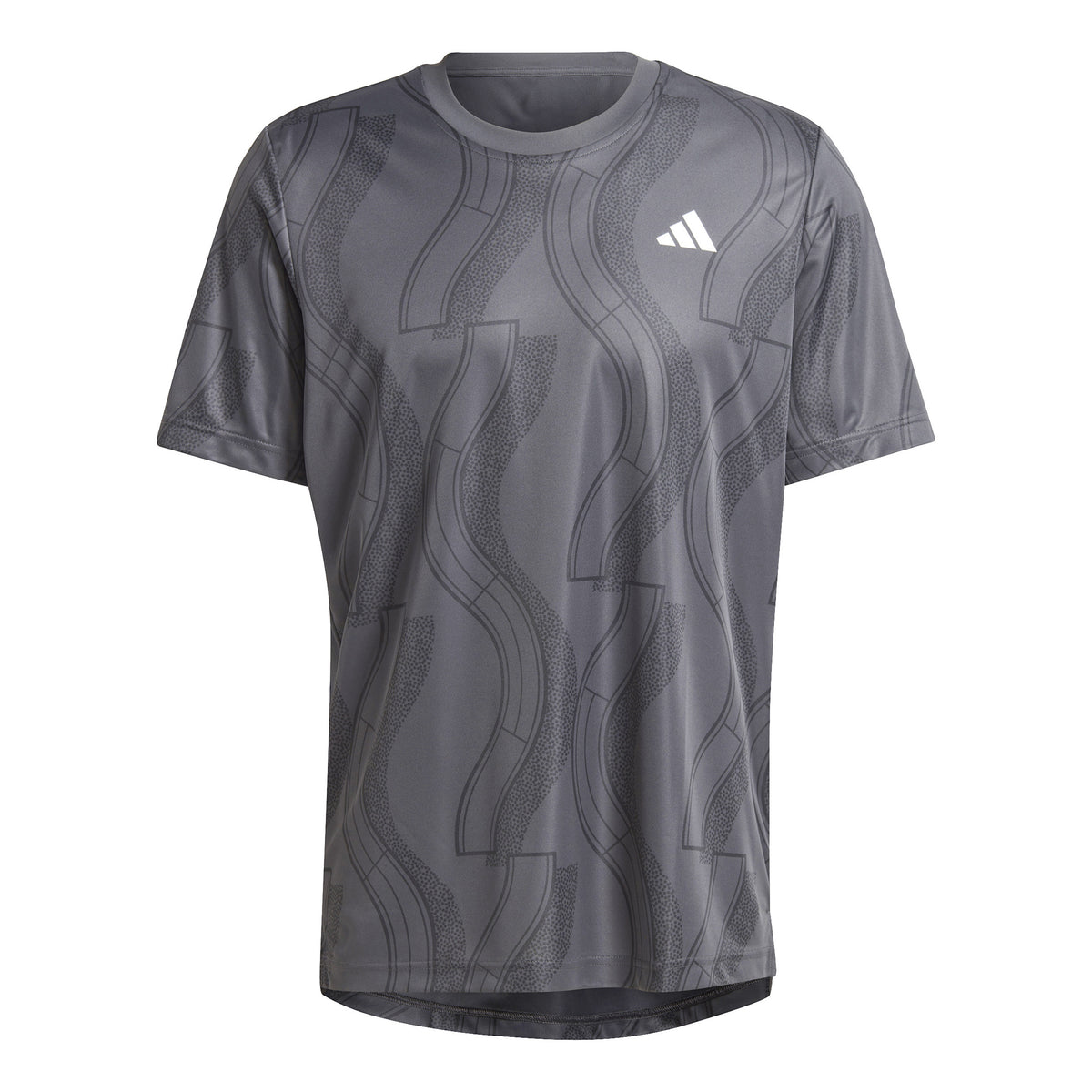 adidas Club Graphic Maglietta Uomini - grigio scuro, nero