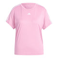 Essentials 3 Stripes Maglietta Donna - rosa, bianco
