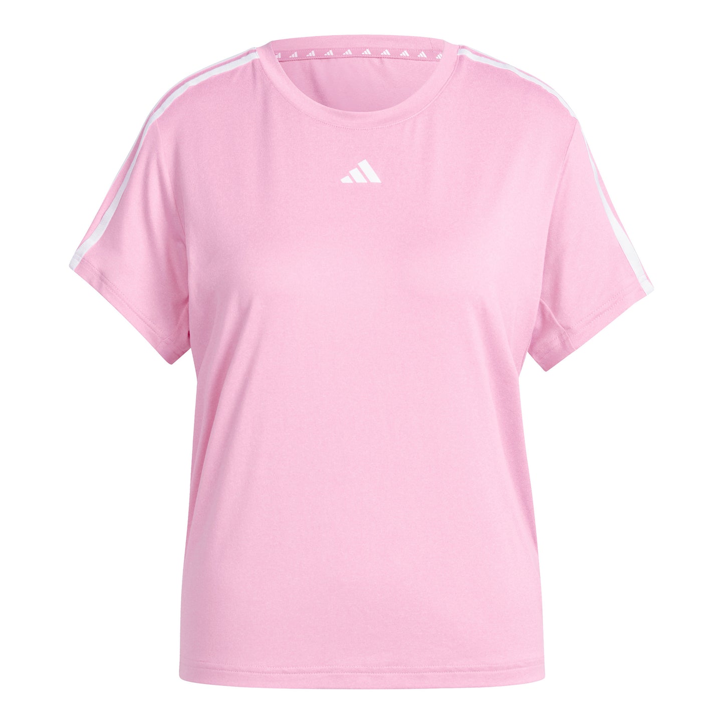 adidas Essentials 3 Stripes Maglietta Donna - rosa, bianco