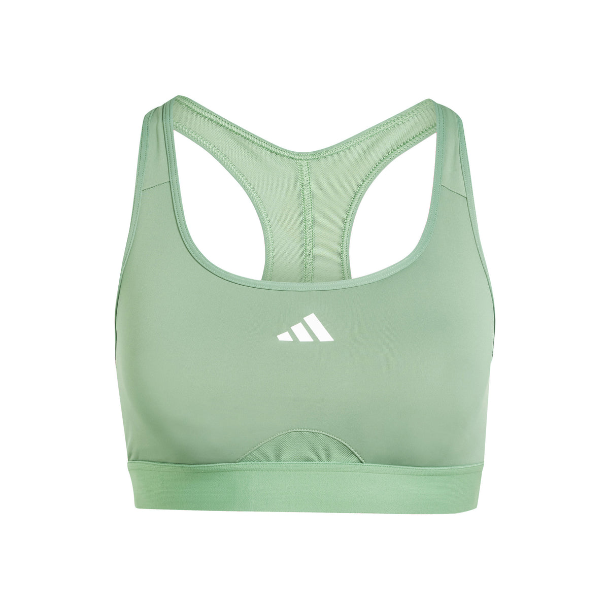 adidas Power Racer Medium 3Stripes Reggiseni sportivi Donna - verde