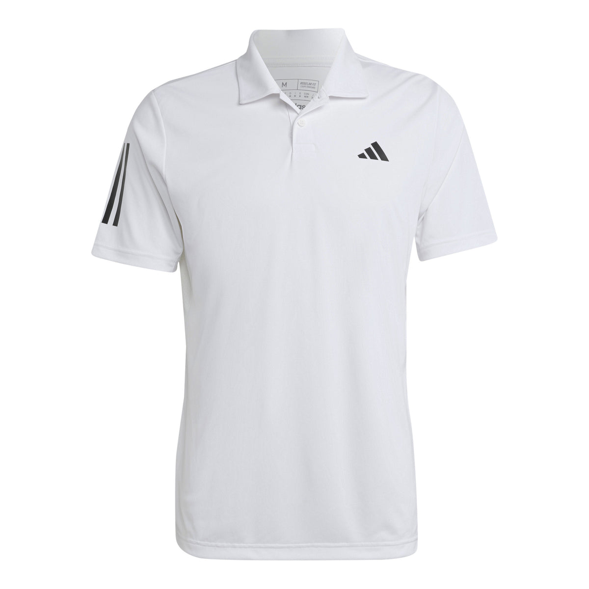 adidas Club 3-Stripes Polo Uomini - bianco, nero
