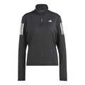 Own The Run B Half-Zip Longsleeve Manica Lunga Donna-Nero