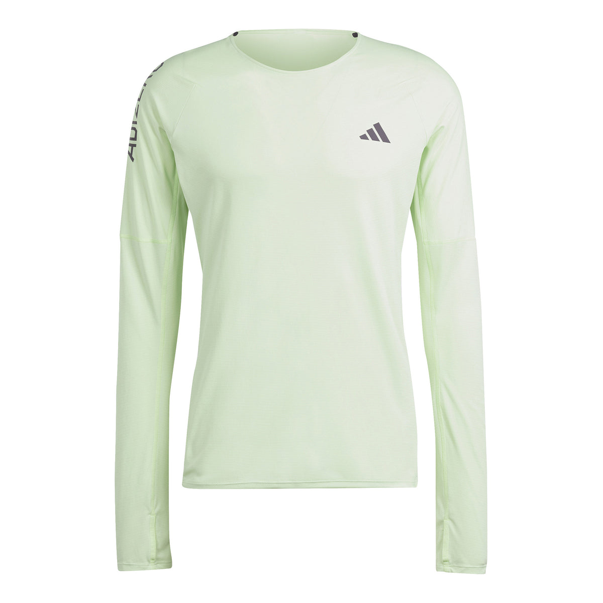 adidas Adizero L Camicia da corsa Uomini - verde chiaro,