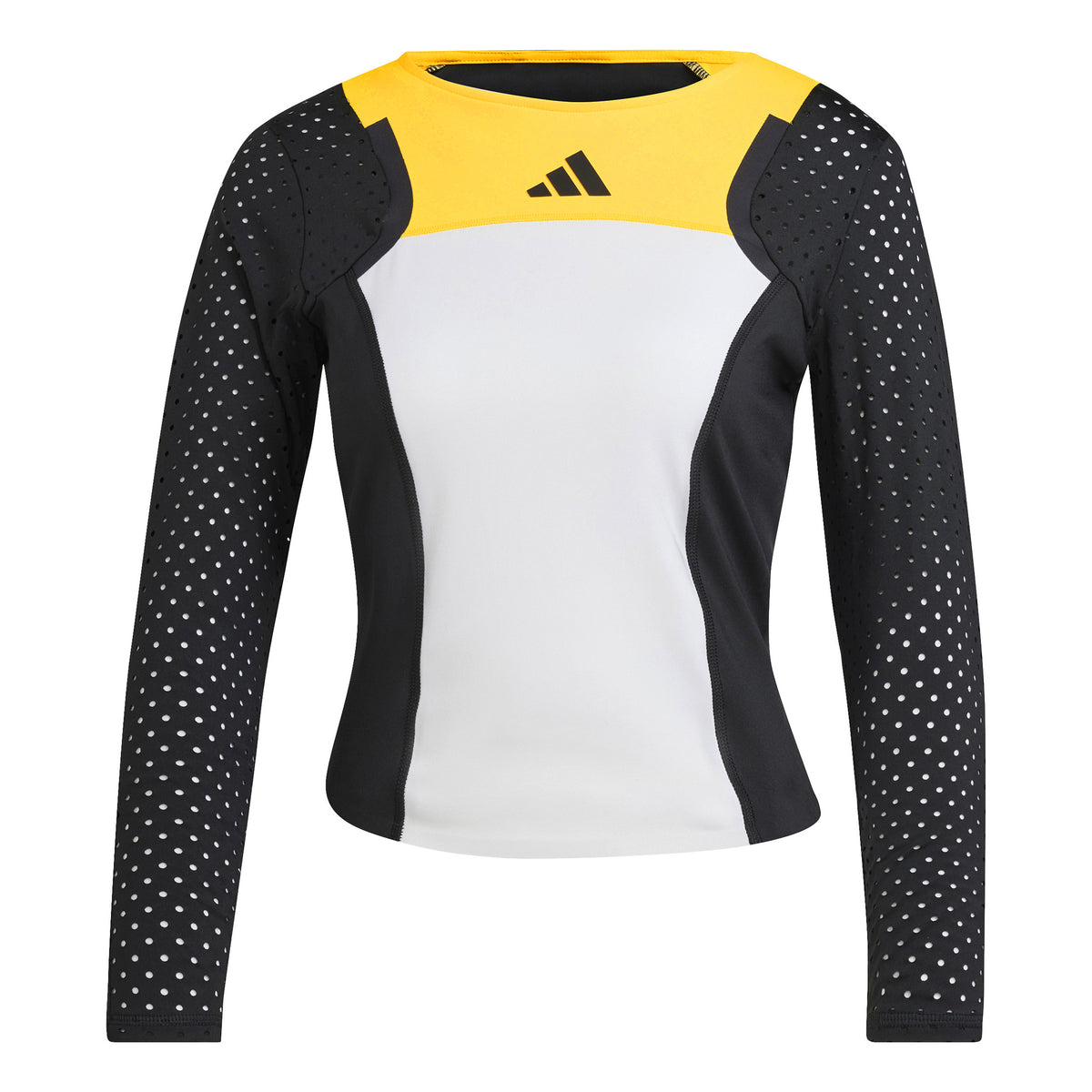 adidas 3/4 Pro Manica lunga Donna - bianco, nero