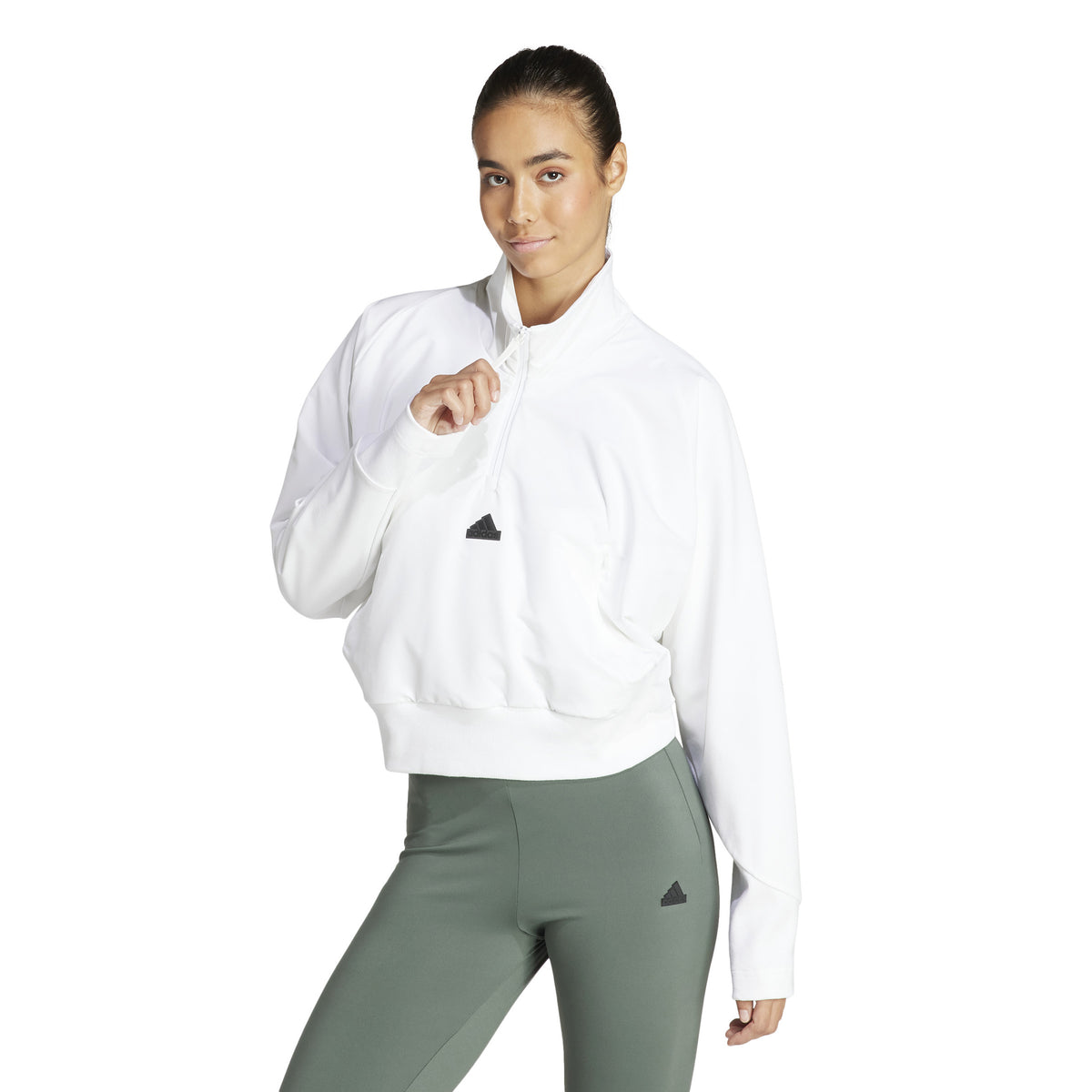 adidas Z.N.E. Woven Felpa Donna - bianco,