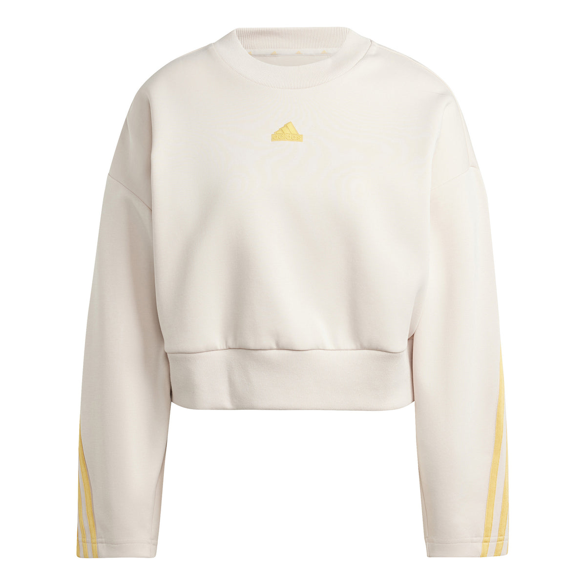 adidas Future Icon 3 Stripes Felpa Donna - beige, giallo
