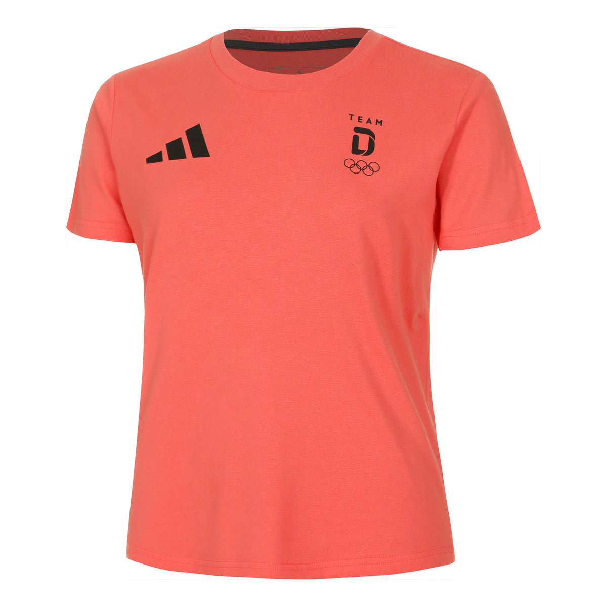 adidas Team Tee Maglietta Donna - corallo,