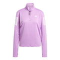 Own the Run Half-Zip Manica lunga Donna - viola,