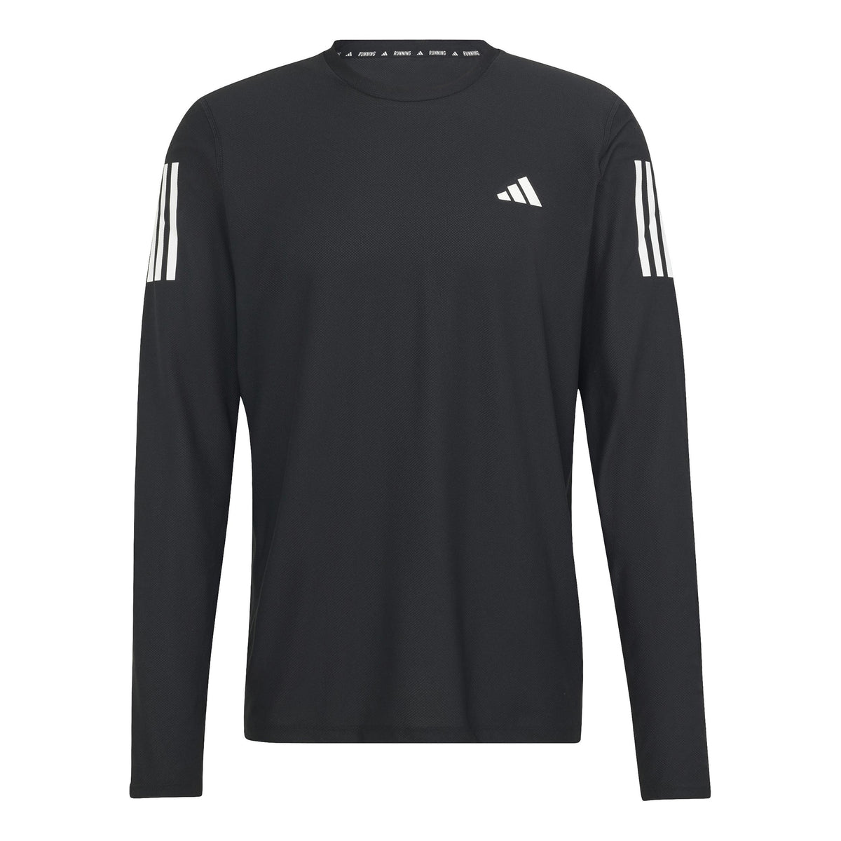 adidas Own The Run Manica Lunga Uomini-Nero
