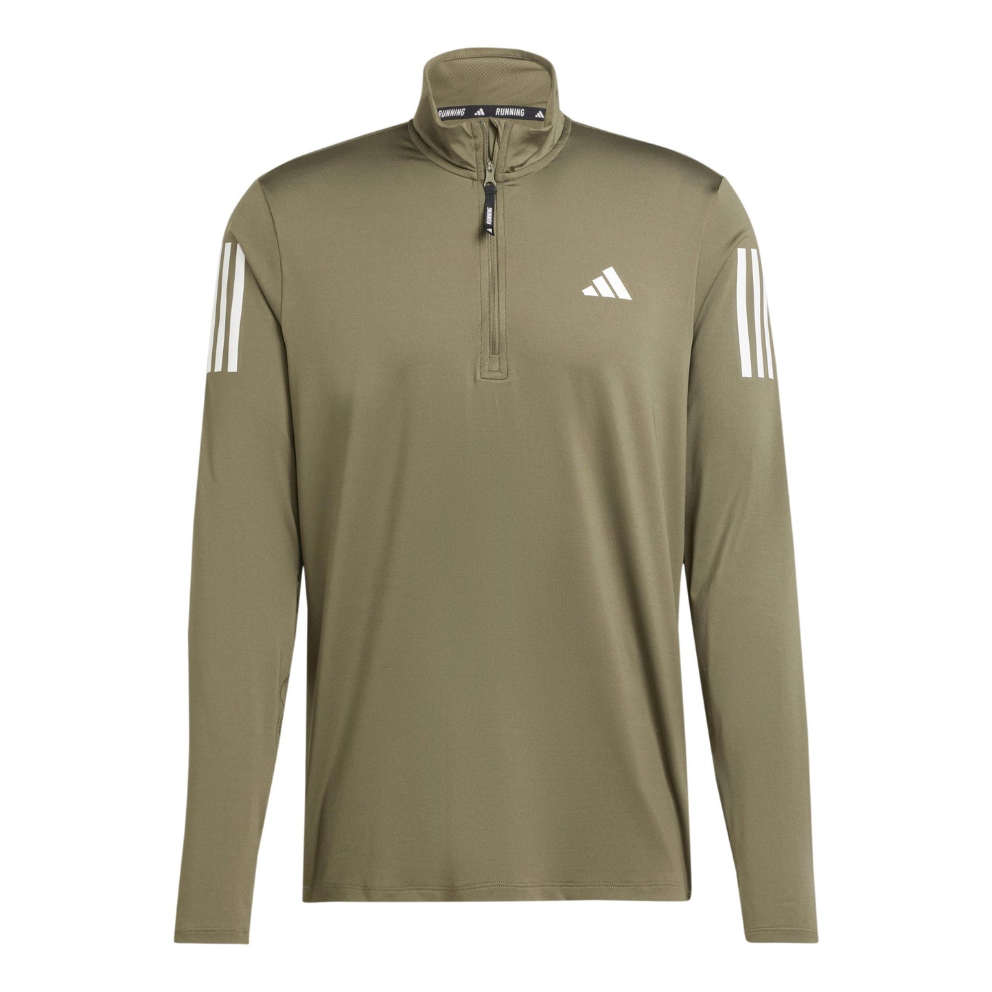 adidas Own The Run B Half-Zip Manica lunga Uomini - oliva,