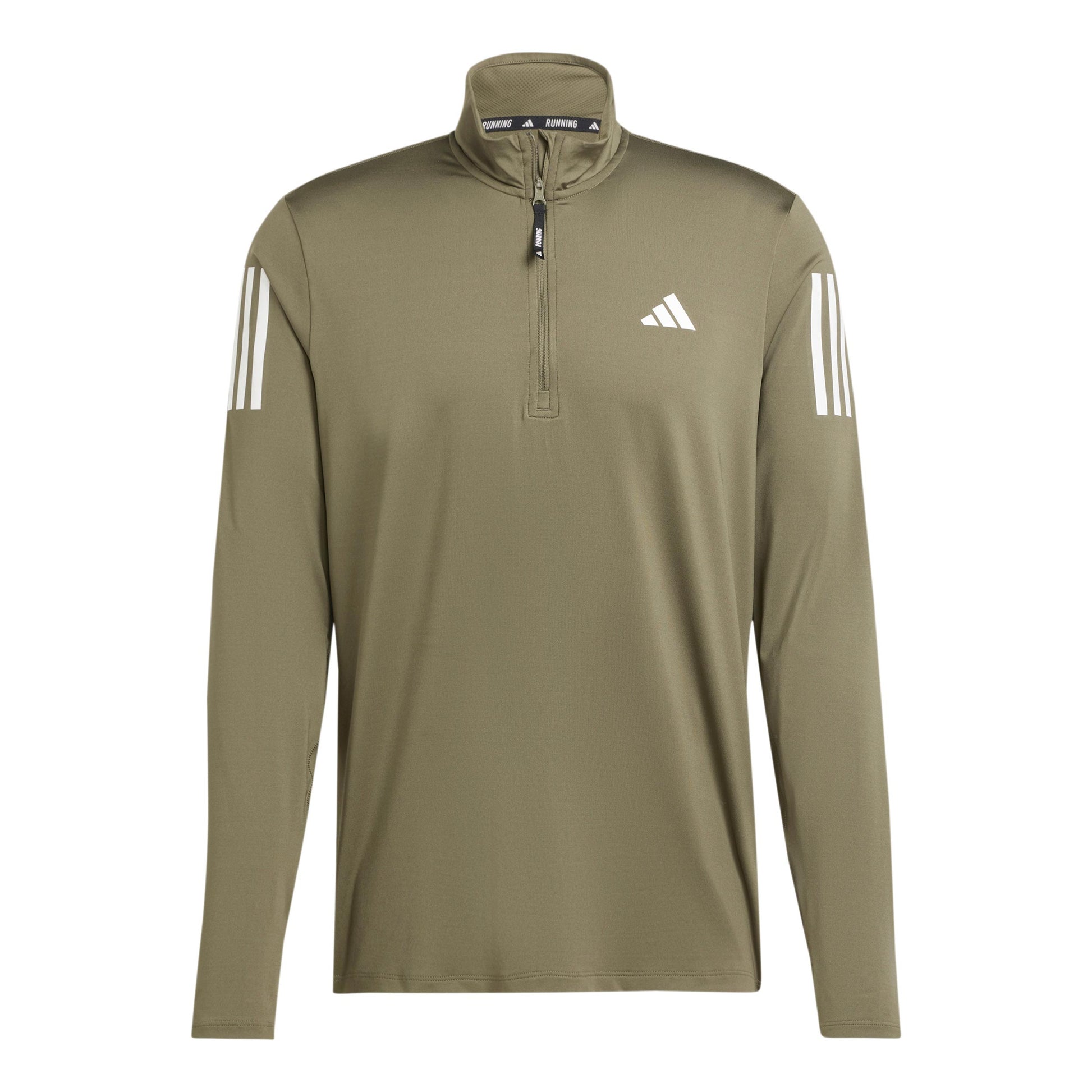 adidas Own The Run B Half-Zip Manica lunga Uomini - oliva,