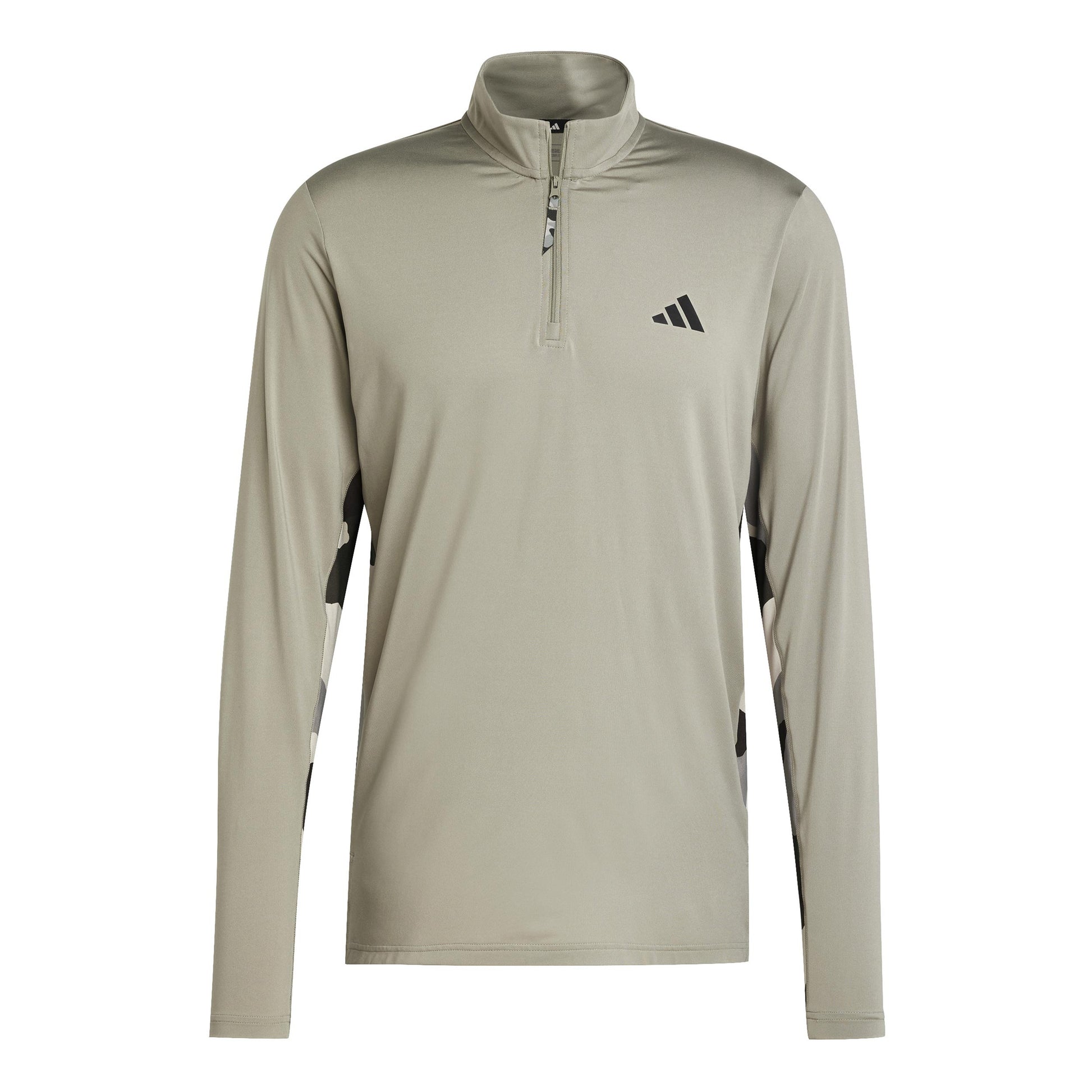 adidas Camo 1/4 Zip Manica lunga Uomini - oliva,