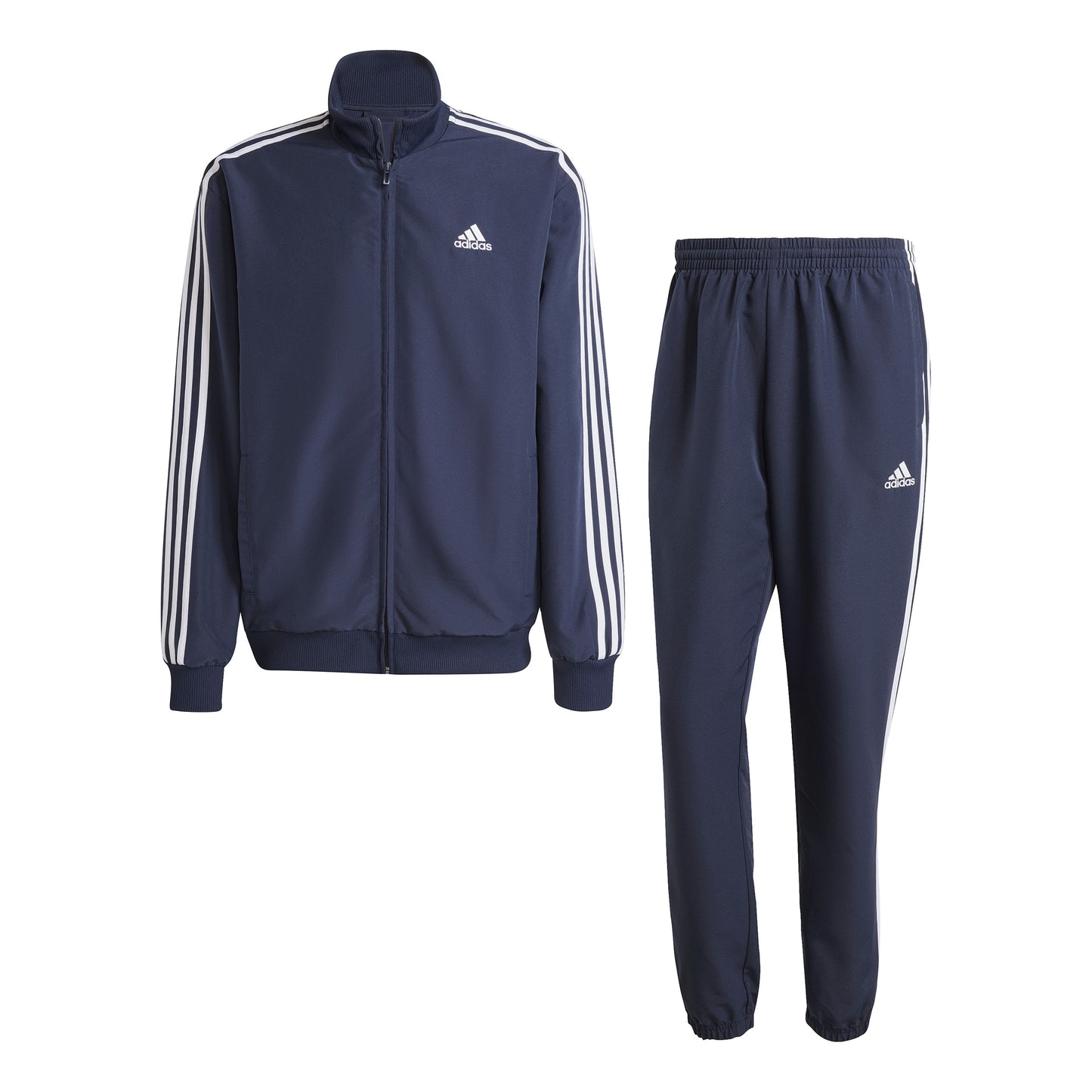 adidas 3Stripes Woven Tuta Da Allenamento Uomini-Blu Scuro,Bianco