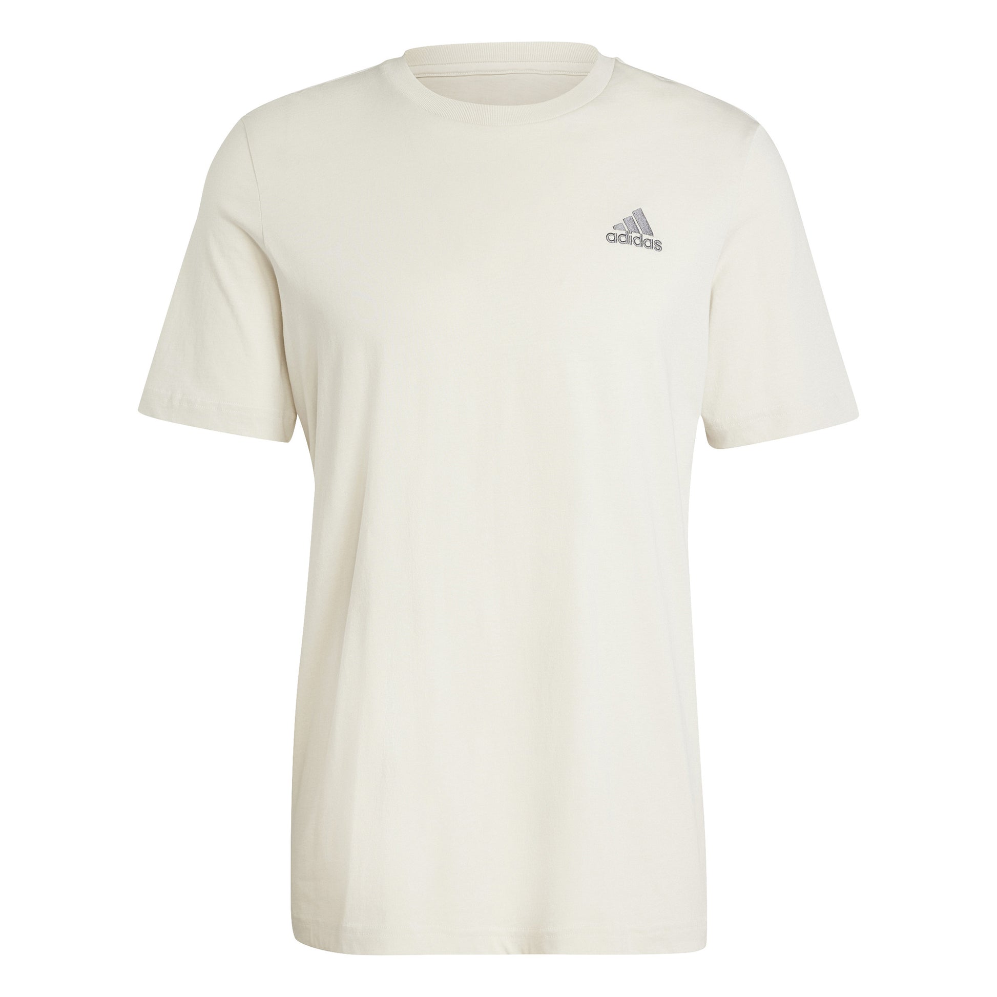 adidas Sleeveless Single Jersey Maglietta Uomini - crema, grigio