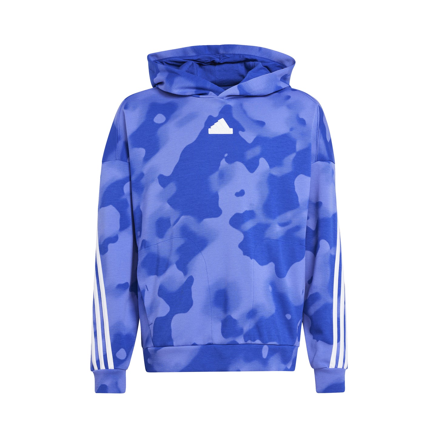 adidas Future Icon Camo Printed Felpa con cappuccio Ragazzi - blu, bianco