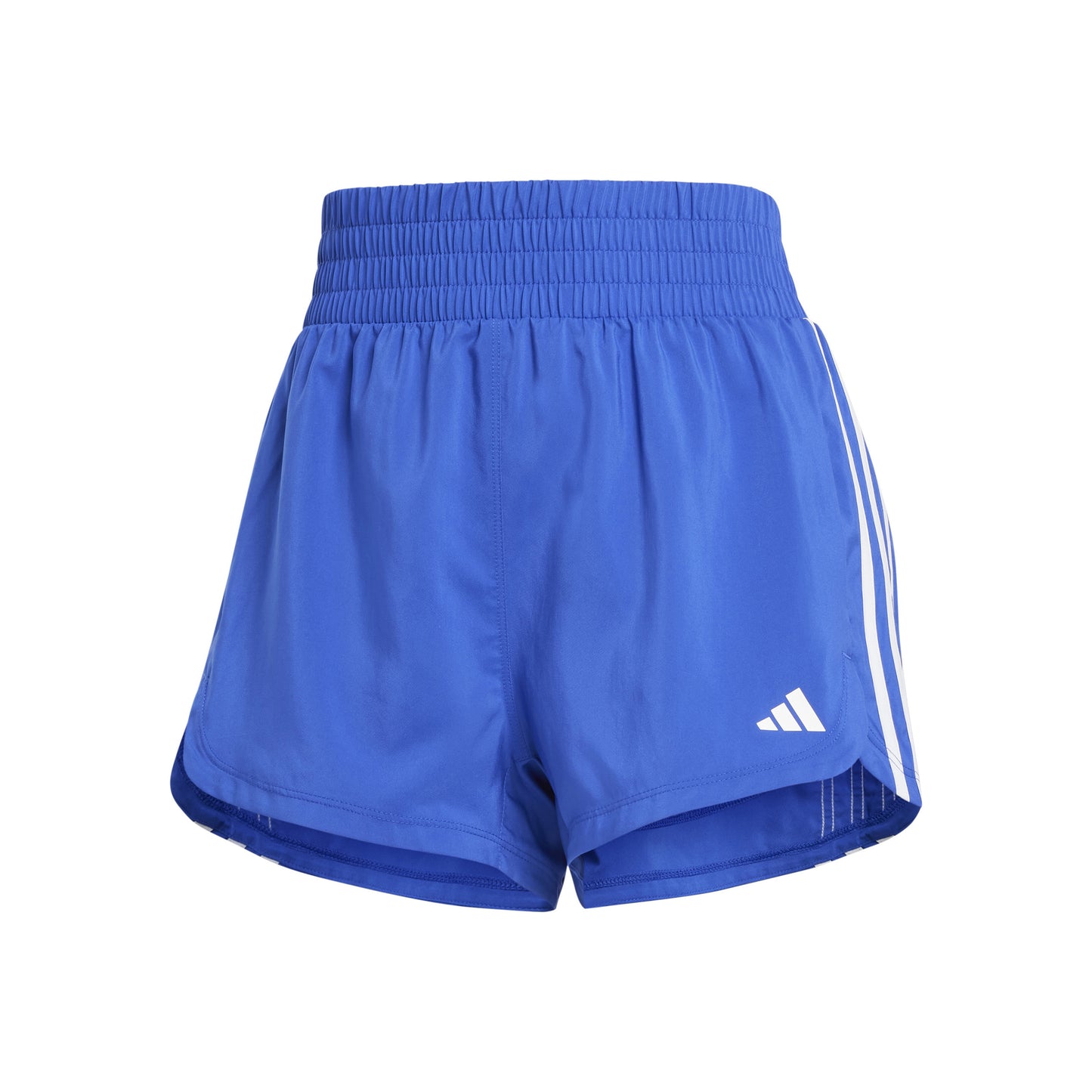 adidas Pacer Woven High 5in Pantaloncini Donna - blu, bianco