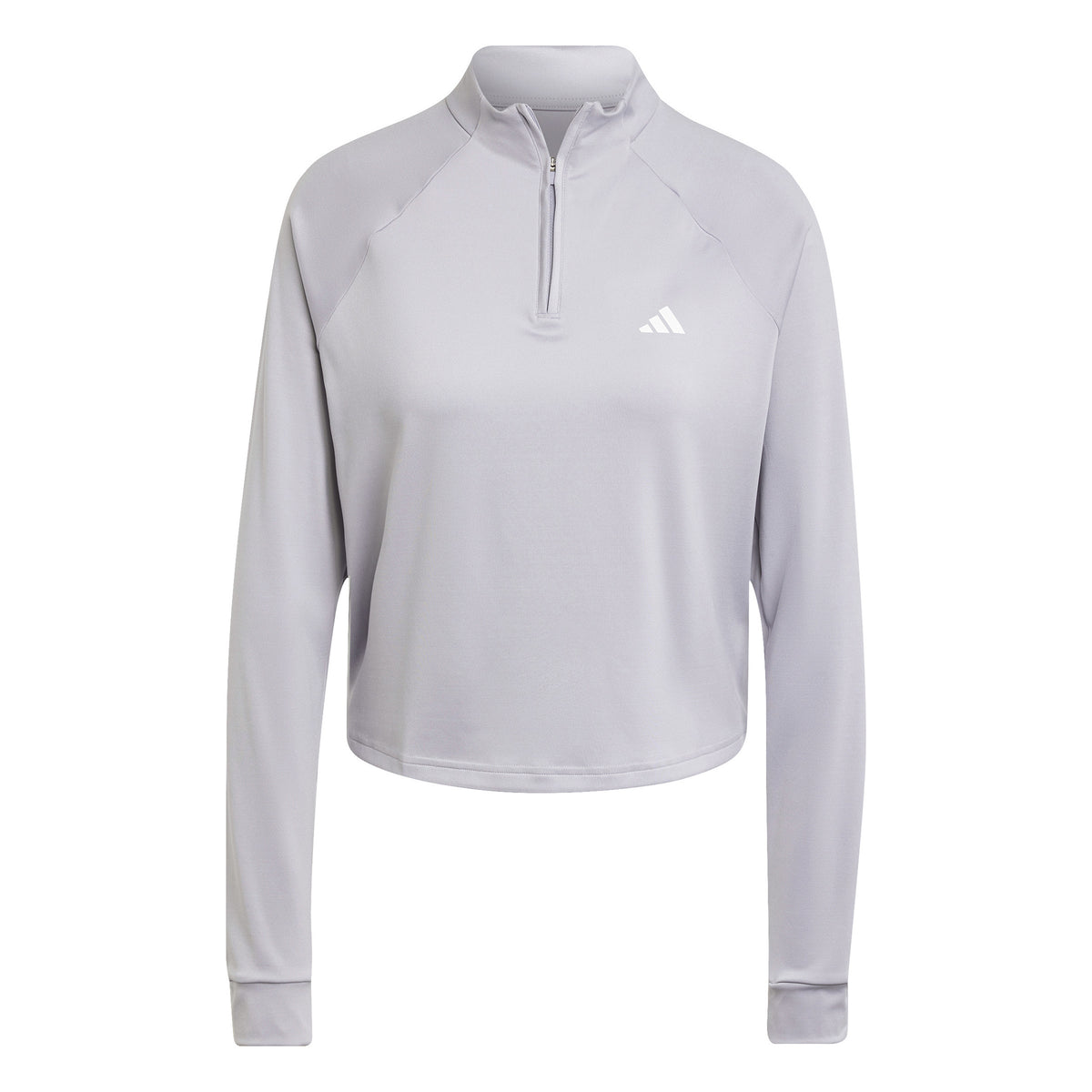 adidas Training Essential 1/4 Zip Longsleeve Manica lunga Donna - grigio chiaro,