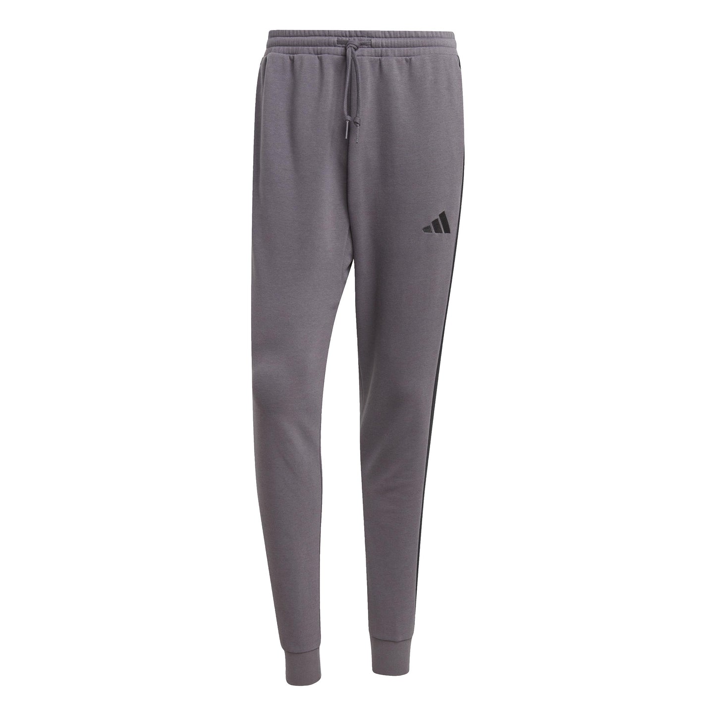 adidas 3Stripes French Terry Pantalone Da Allenamento Uomini-Grigio Scuro,Nero
