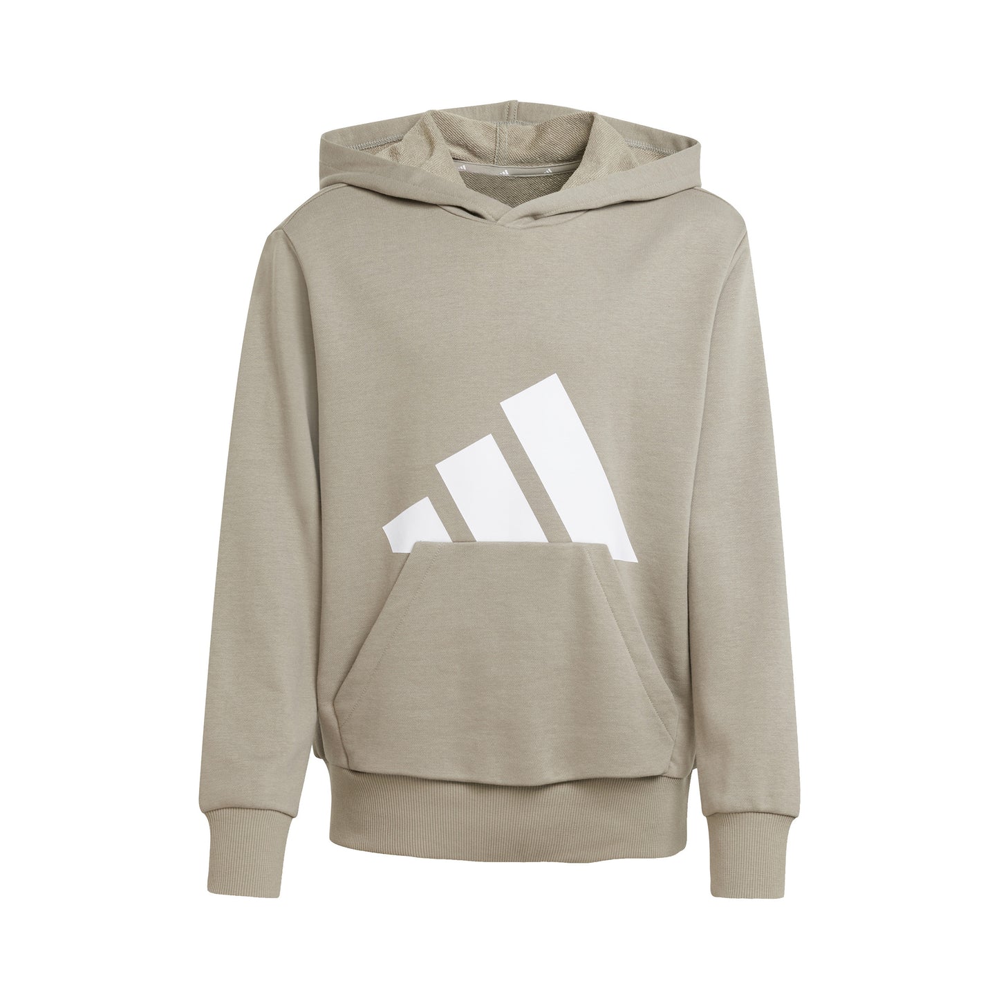 adidas Essentials Felpa Con Cappuccio Bambini-Beige,Bianco