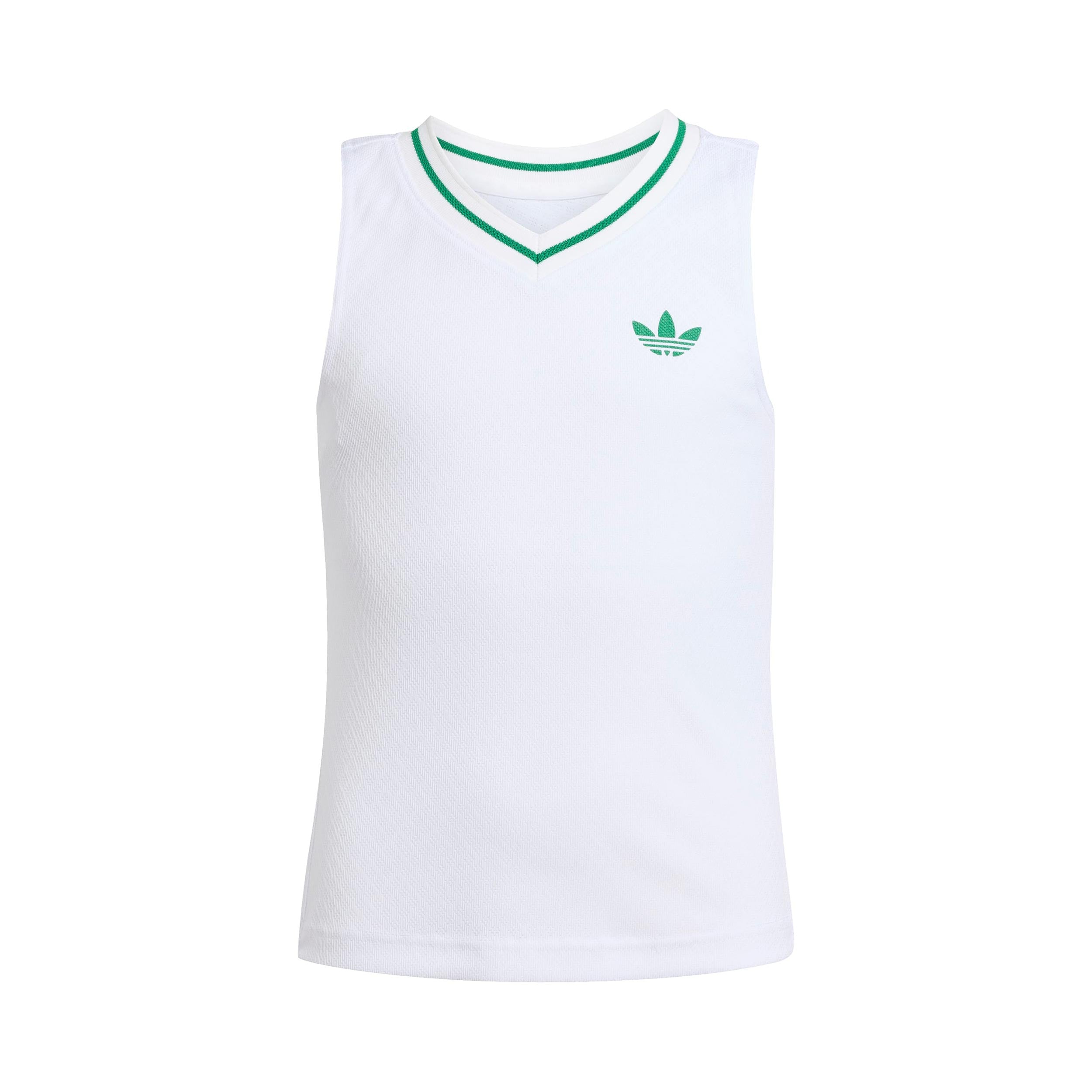 adidas Pro Canottiera Ragazze-Bianco,Verde