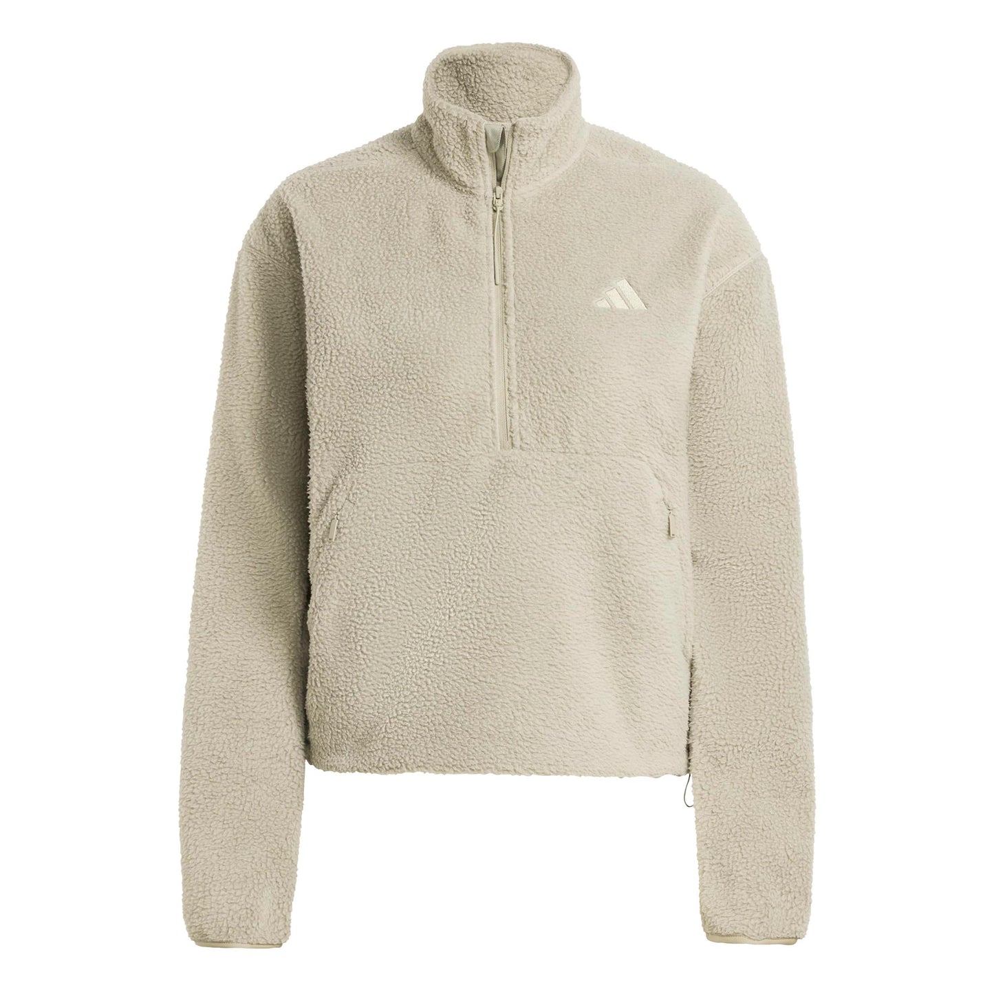 adidas Fleece Half-Zip Felpa Donna-beige