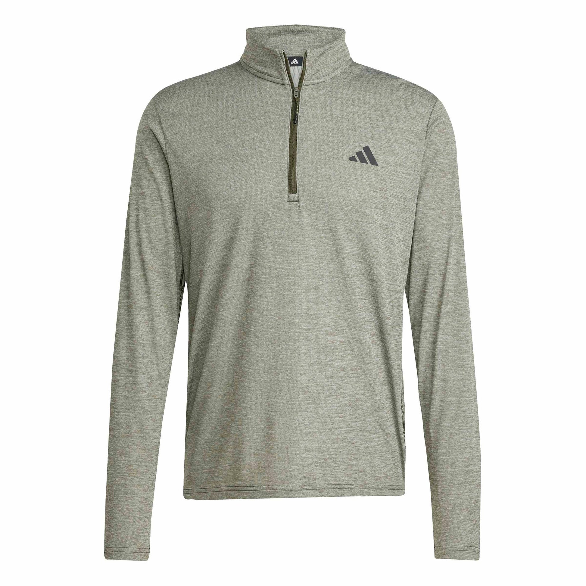 adidas Essentials 1/4 Zip Manica lunga - verde scuro