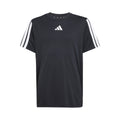 Training Essentials 3 Stripes Maglietta Bambini-Nero,Bianco