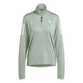 Own the Run Half-Zip Manica lunga Donna - salvia,