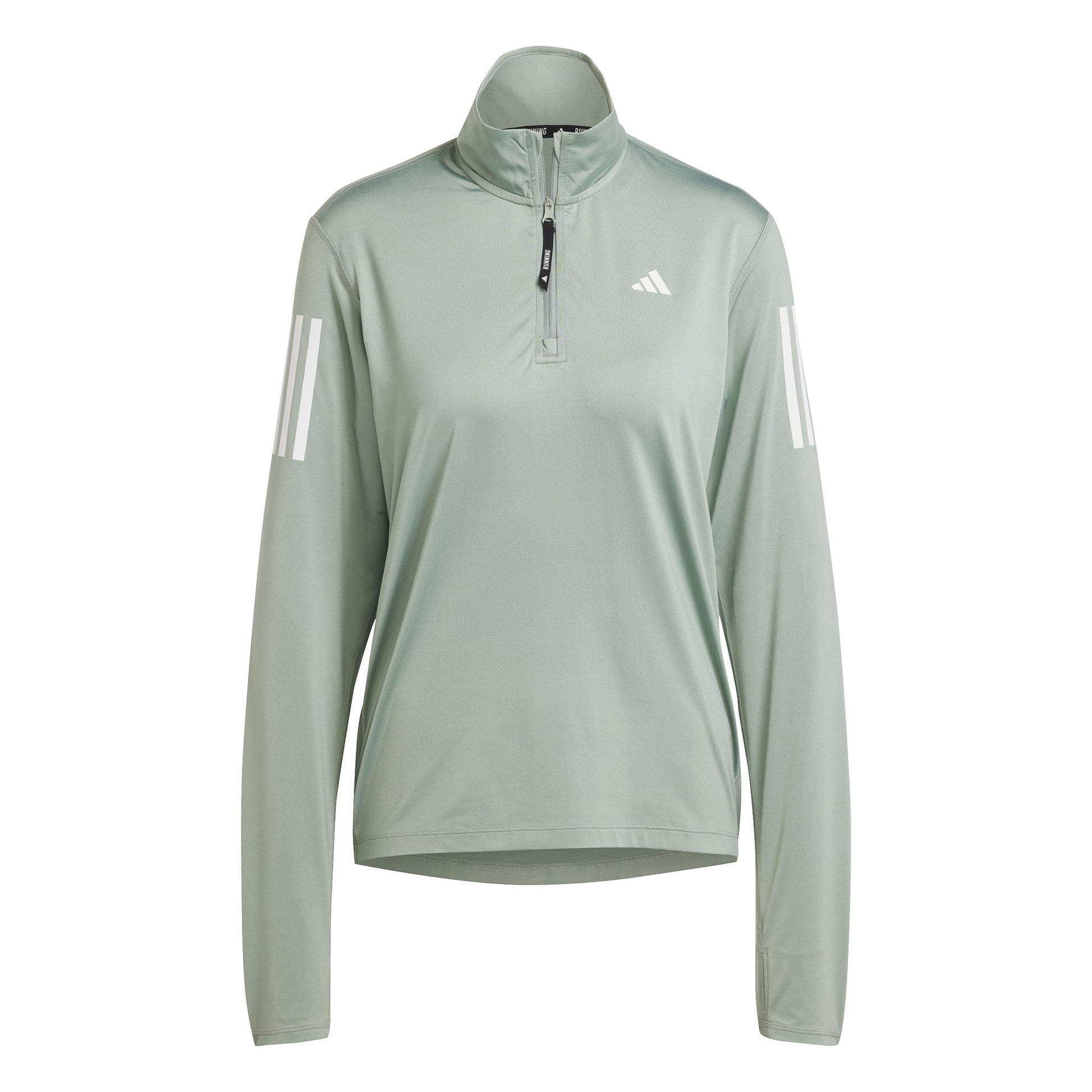 adidas Own the Run Half-Zip Manica lunga Donna - salvia,