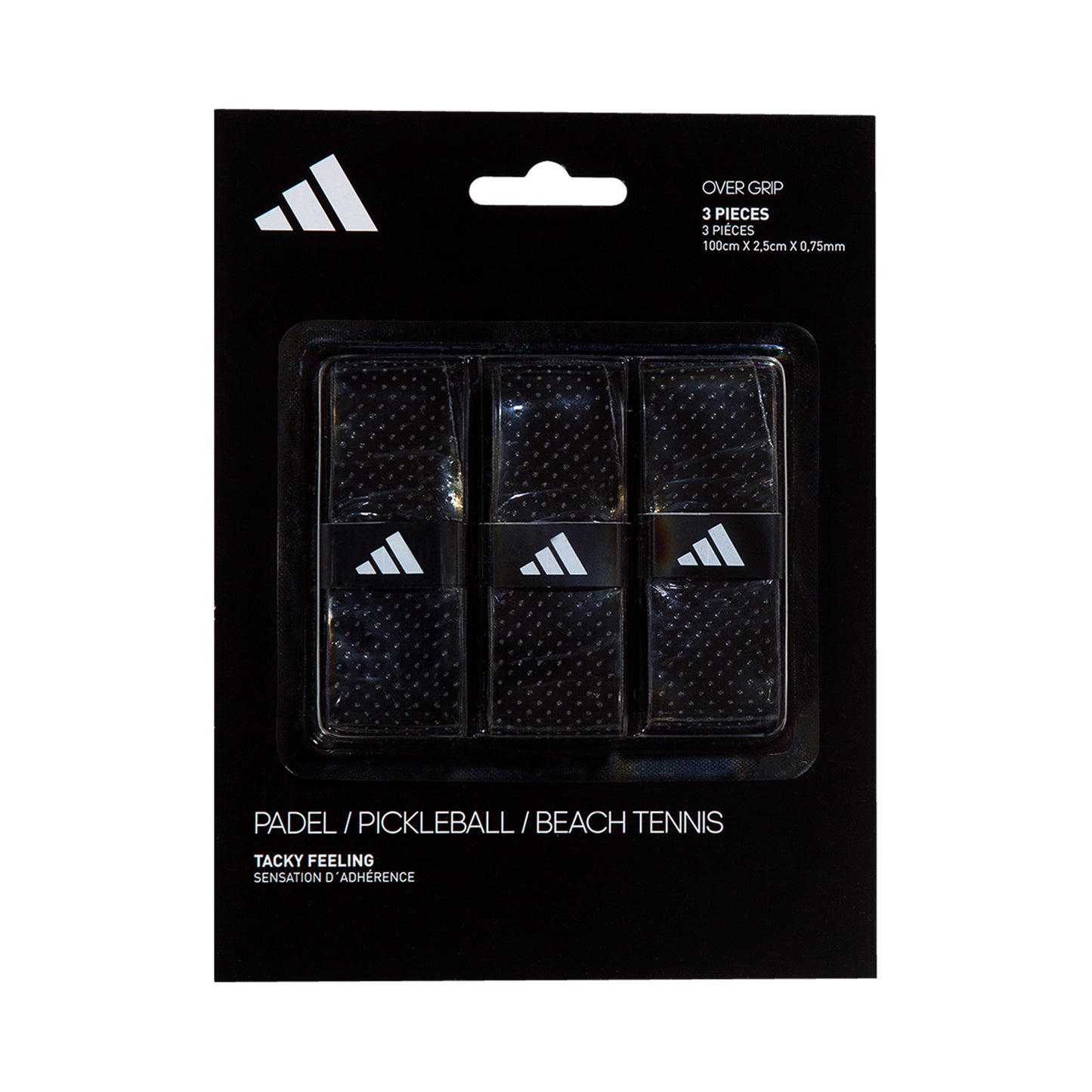 adidas Padel Overgrip Confezione Da 3-Nero