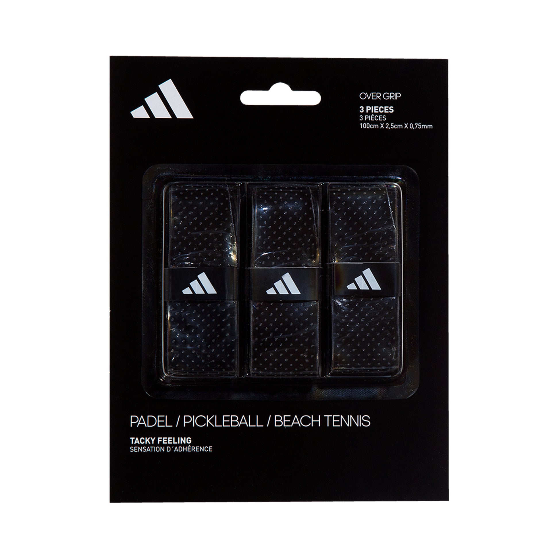 adidas Padel Overgrip Confezione Da 3-Nero