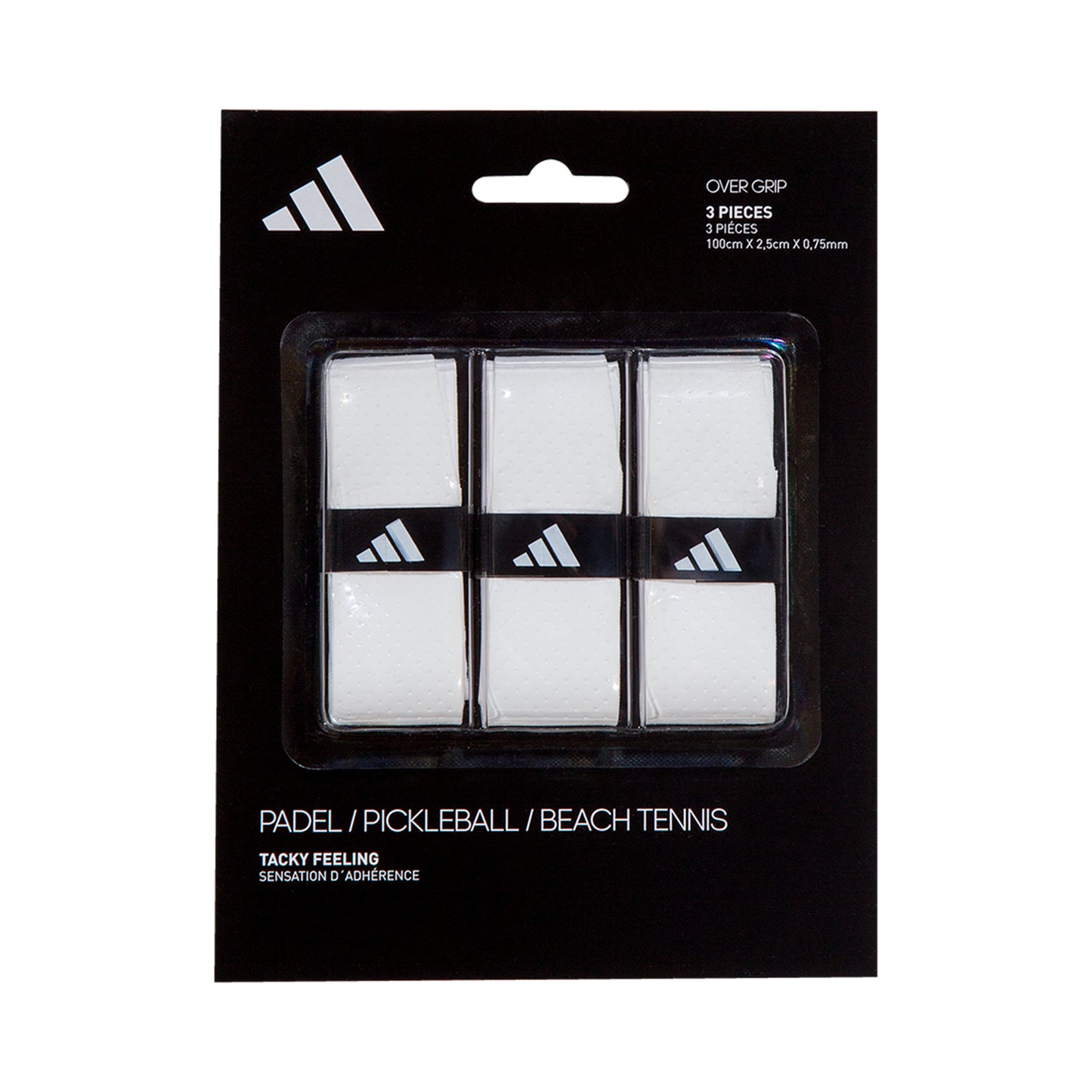 adidas Padel Overgrip Confezione Da 3-Bianco