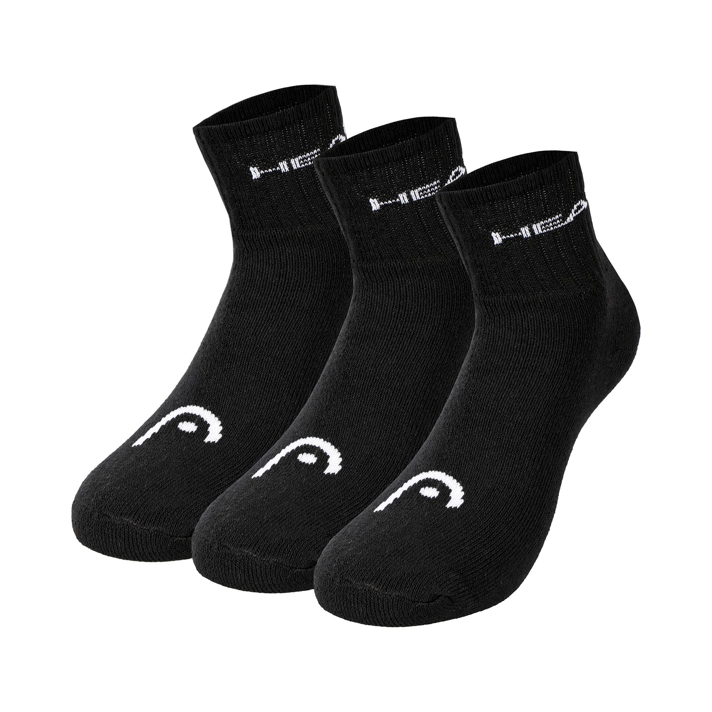 HEAD Short Crew Calzini da tennis Unisex - nero,