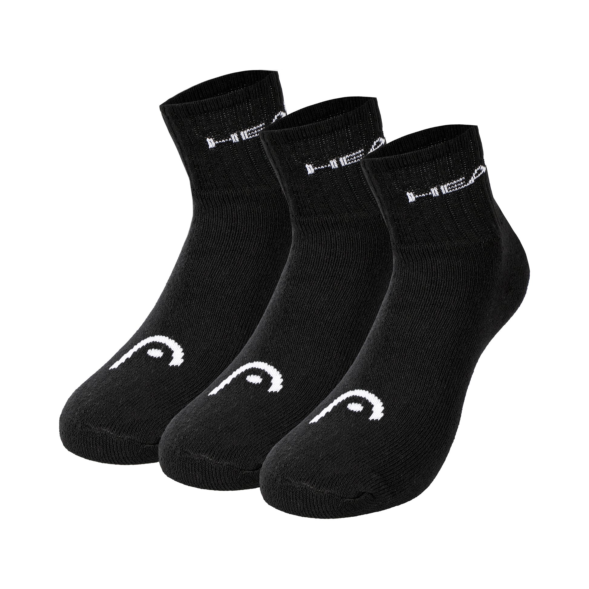 HEAD Short Crew Calzini da tennis Unisex - nero,