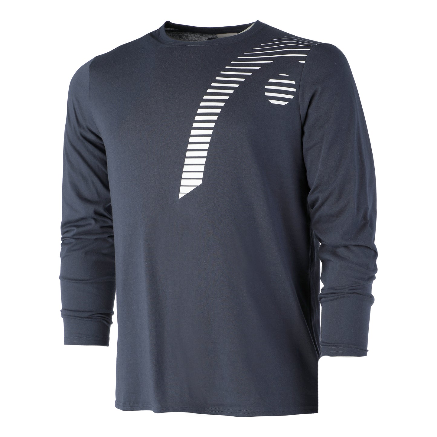 HEAD Club 22 Manica lunga Uomini - blu scuro, bianco