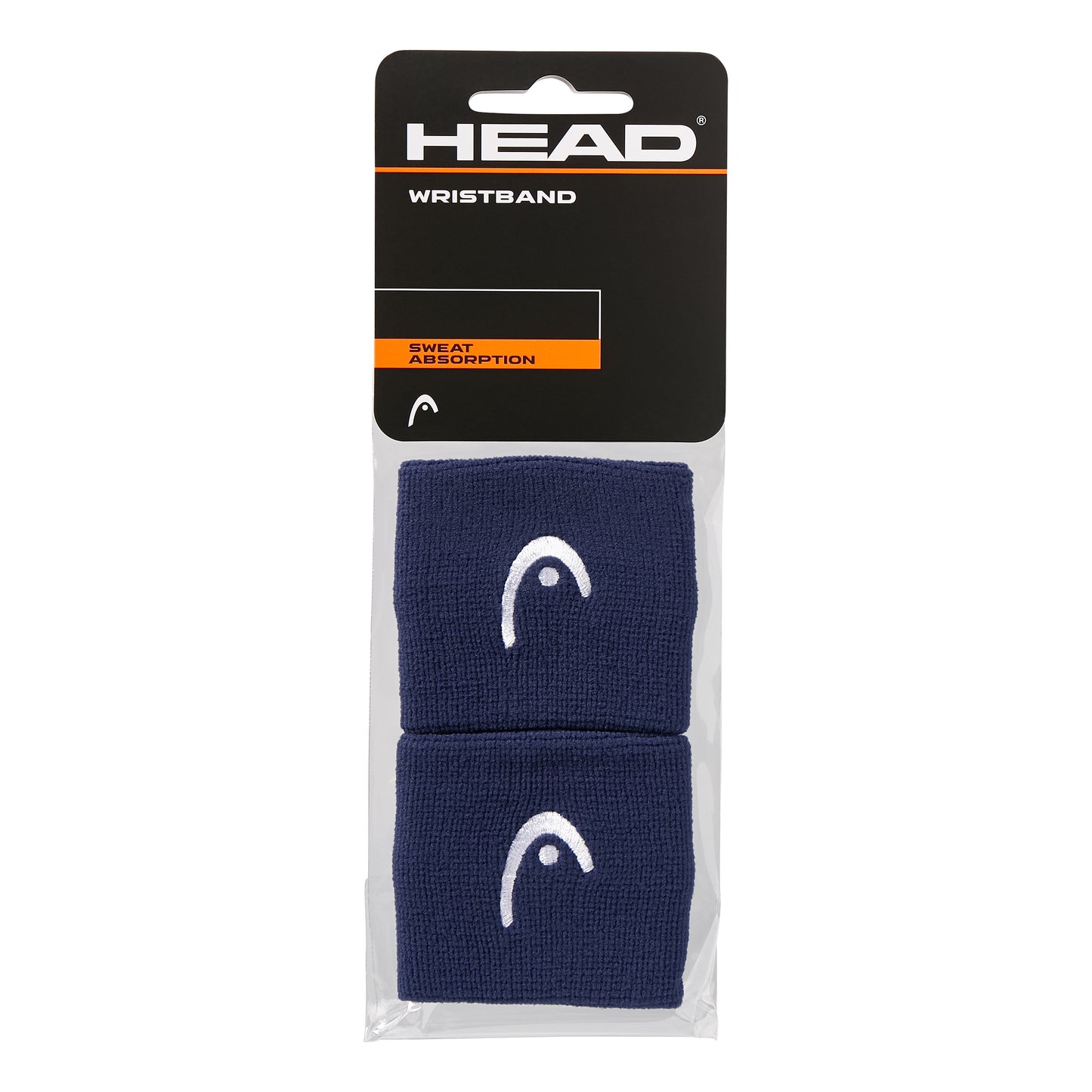HEAD 2,5in Polsino anti sudore Unisex - blu scuro, bianco