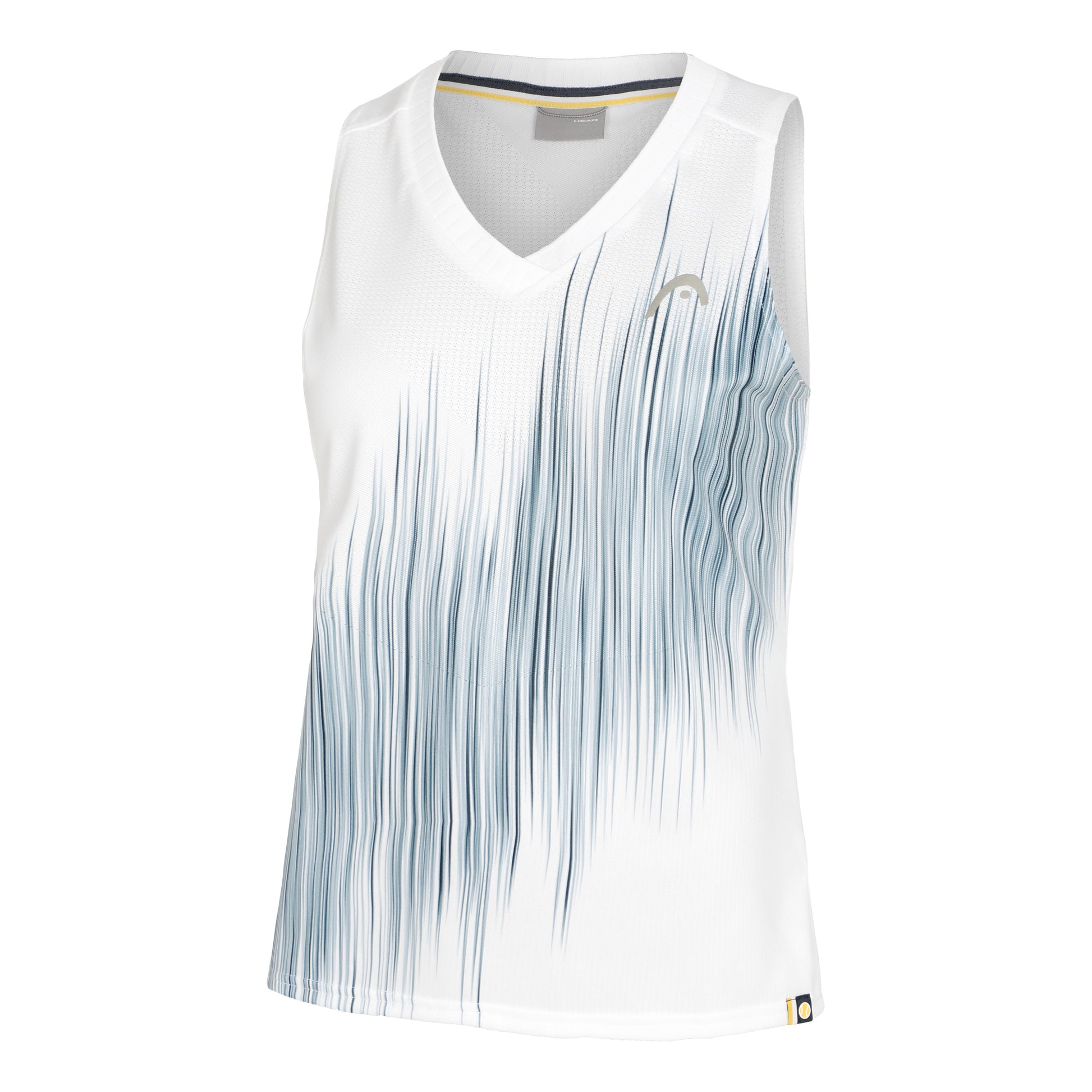 HEAD Performance Canottiera Donna-Bianco,Blu Scuro