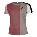 Play Tech T-Shirt Maglietta Donna-Rosa,Grigio