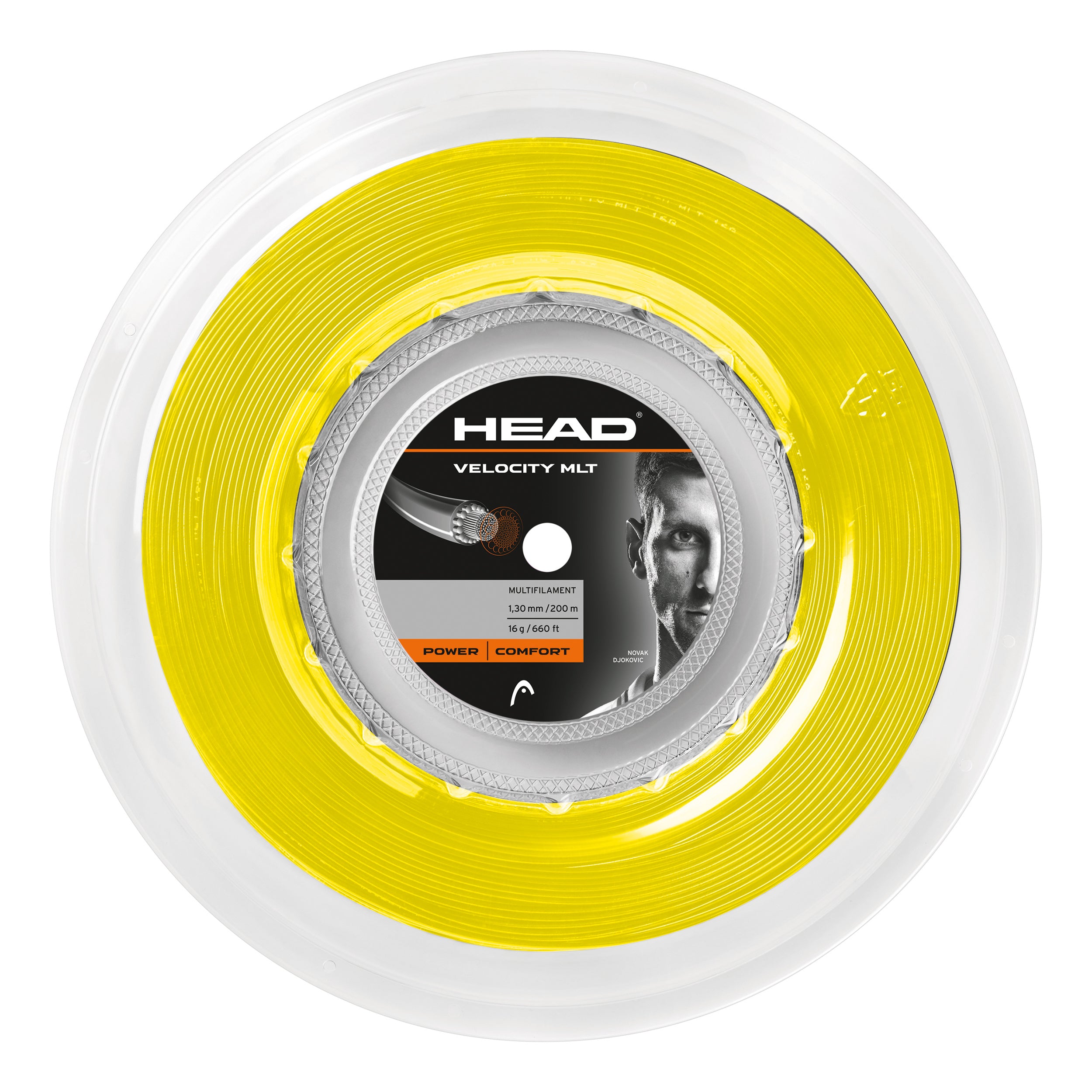 HEAD Velocity MLT Rotolo Di Corde 200m-Giallo