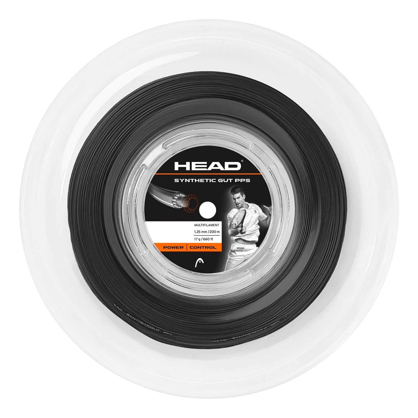 HEAD Synthetic Gut PPS Rotolo di corde 200m - nero