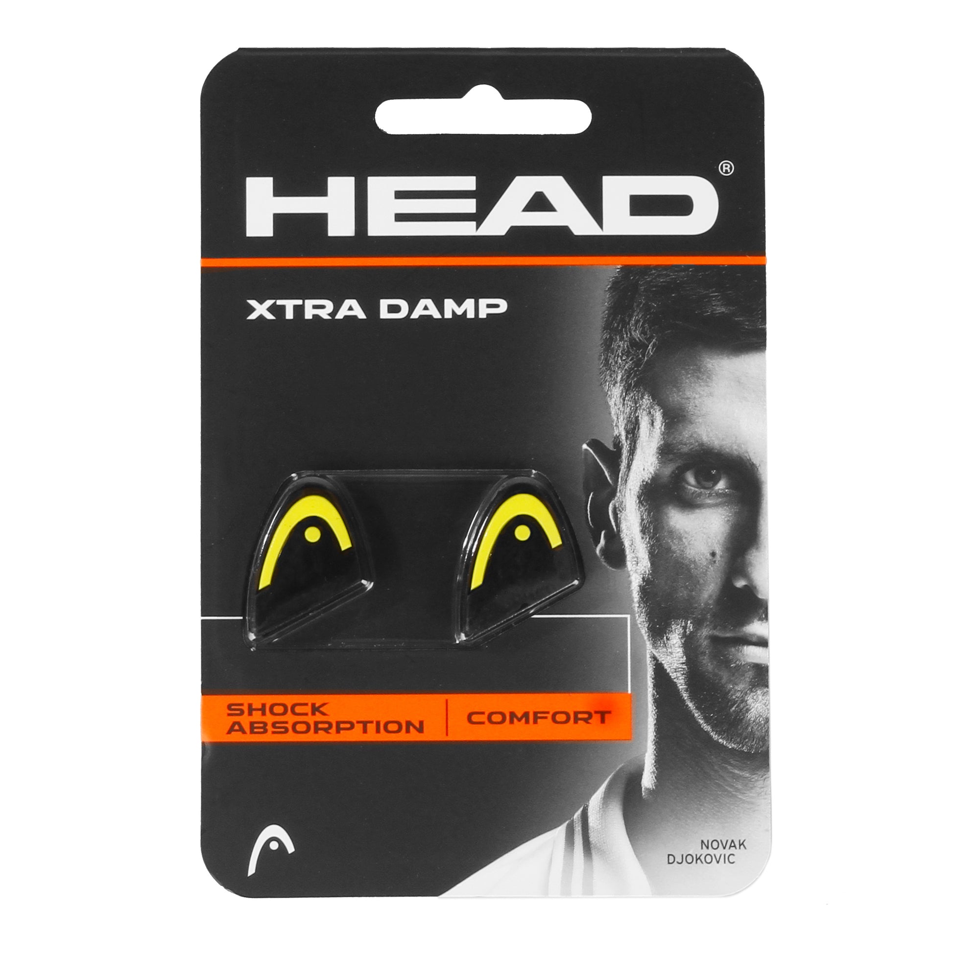 HEAD Xtra Antivibrazioni In confezione doppia-giallo